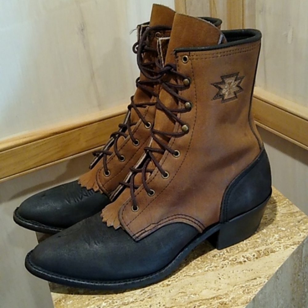 Abilene vintage 2 tone Women’s packer boots 9.5
